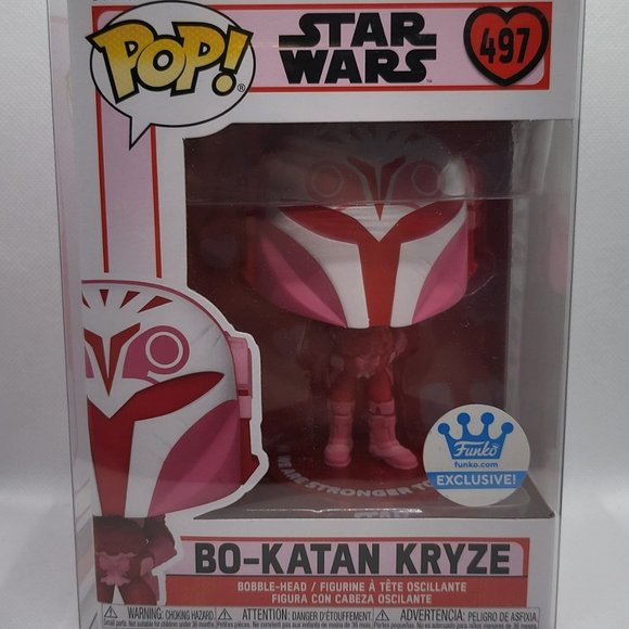 Star Wars Bo-Katan Kryze (Pink Valentine) Funko Shop Exclusive Funko Pop - Picture 1 of 8